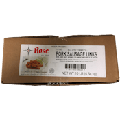 ROSE PACKING PORK SAUSAGE LINK COOKED 1.6 OZ 900113