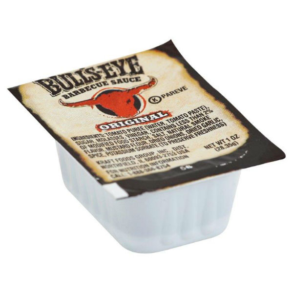BULL'S EYE BBQ SAUCE CUPS
