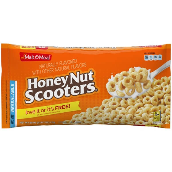 MALT-O-MEAL COMPANY HONEY NUT SCOOTERS CEREAL