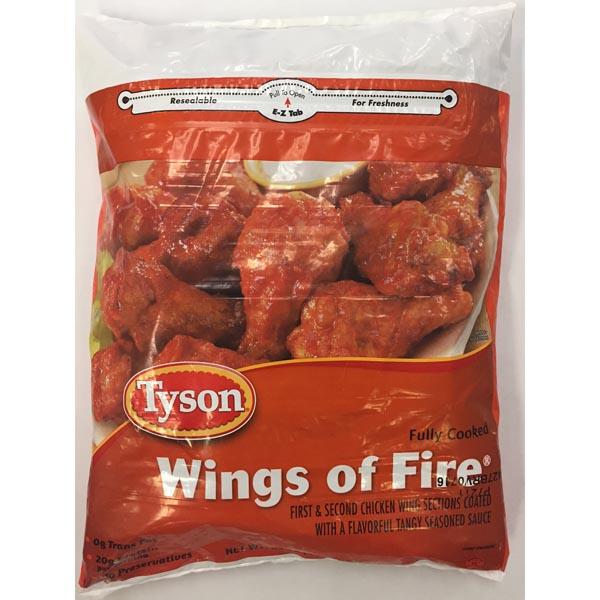 TYSON FULLY COOKED WINGS OF FIRE