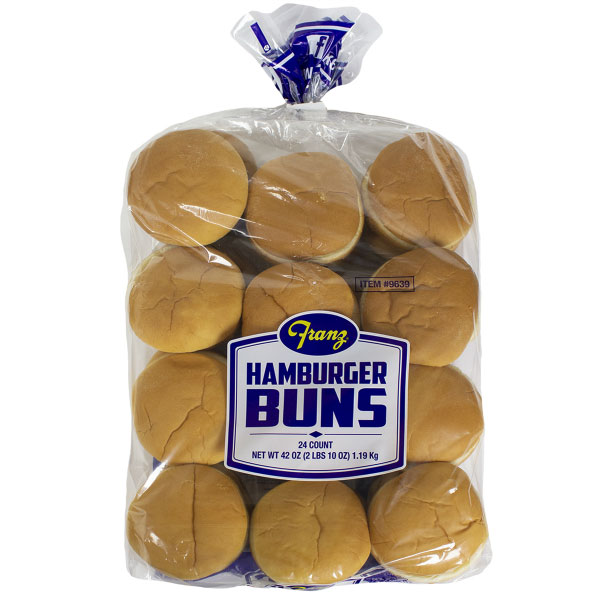 FRANZ BAKERY HAMBURGER BUNS 4 INCH