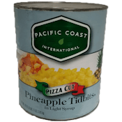 PACIFIC COAST PINEAPPLE TIDBIT PIZZA CUT IN SYRUP