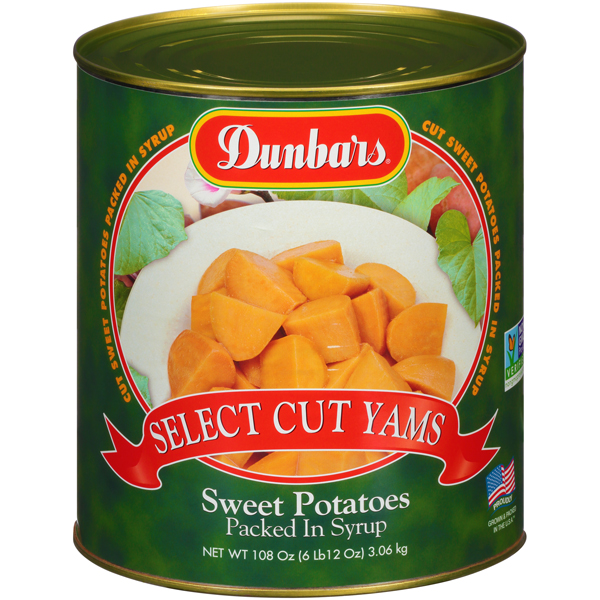 MOODY DUNBAR CUT SWEET POTATOES IN SYRUP