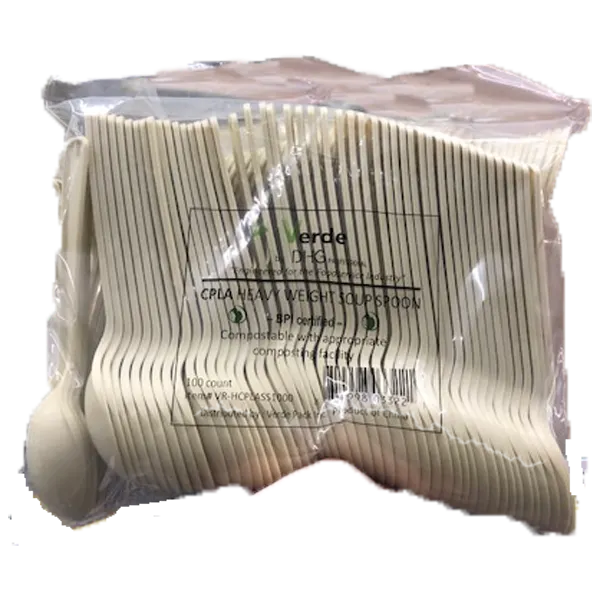 VERDE HEAVY WEIGHT COMPOSTABLE SOUP SPOON