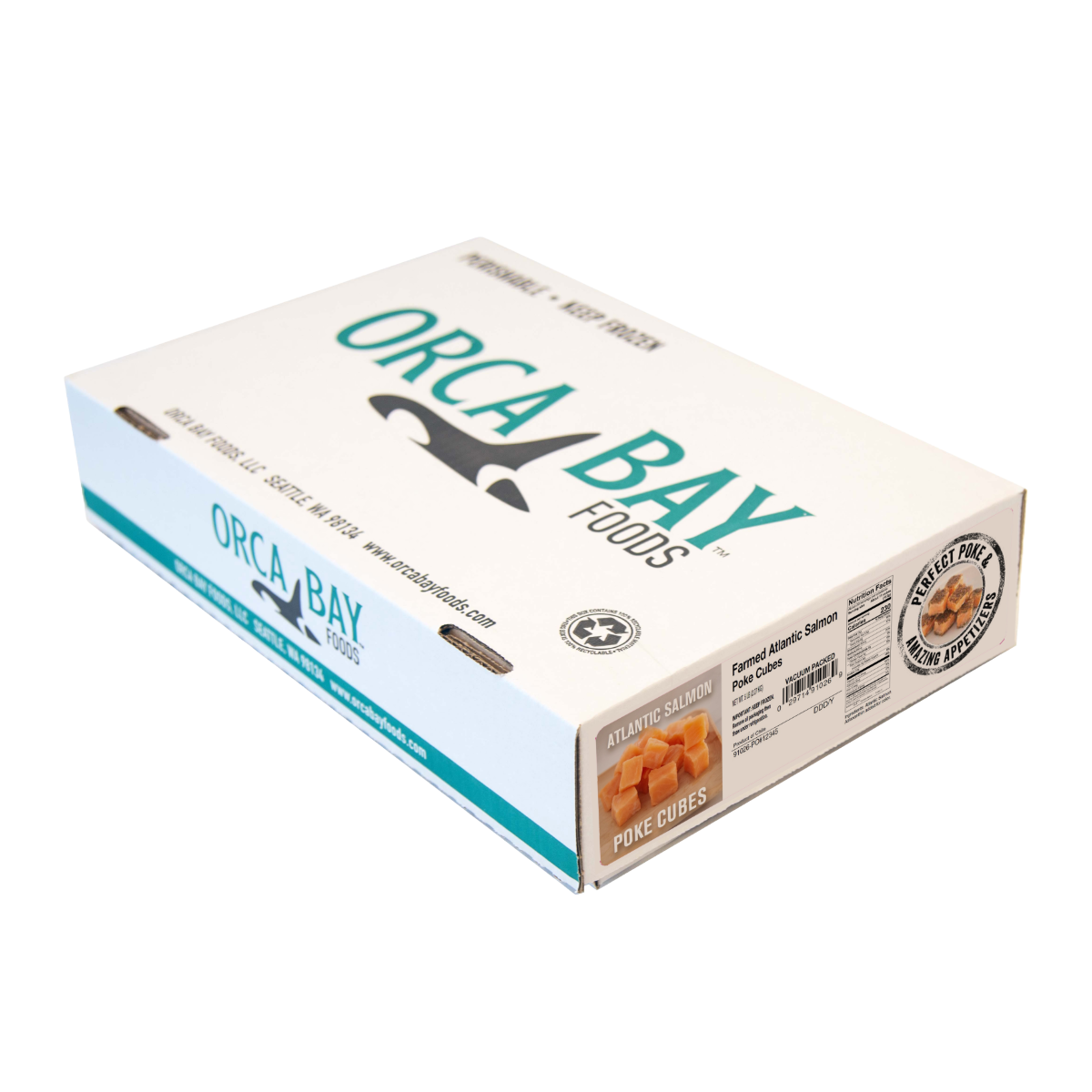 ORCA BAY FARMED ATLANTIC SALMON POKE CUBES - US Foods CHEF'STORE