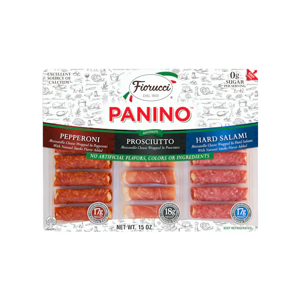FIORUCCI PANINO ASSORTMENT, PEPPERONI, PROSCIUTTO AND HARD SALAMI