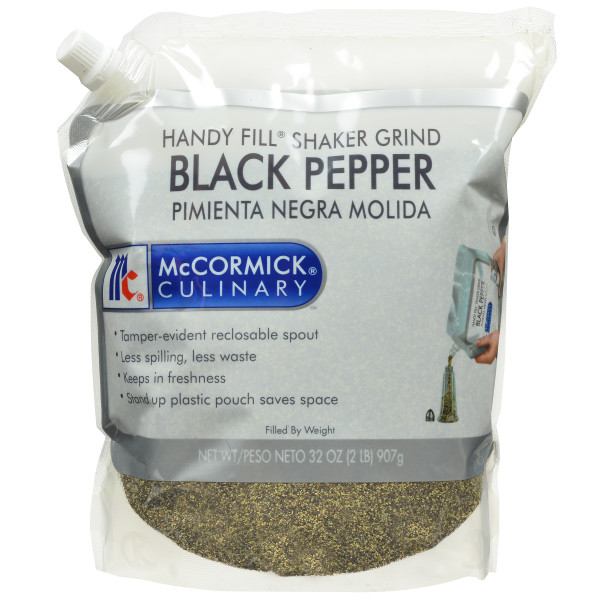 MCCORMICK HANDY FILL BLACK PEPPER POUCH