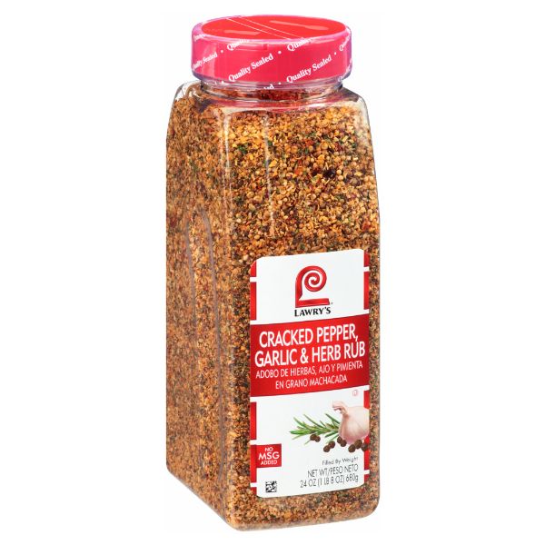 LAWRY'S CRACKED PEPPER AND GARLIC HERB
