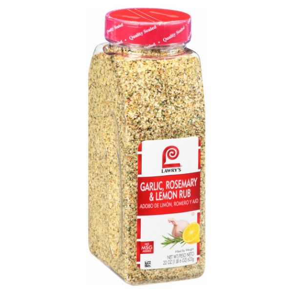 LAWRY'S GARLIC ROSEMARY & LEMON RUB