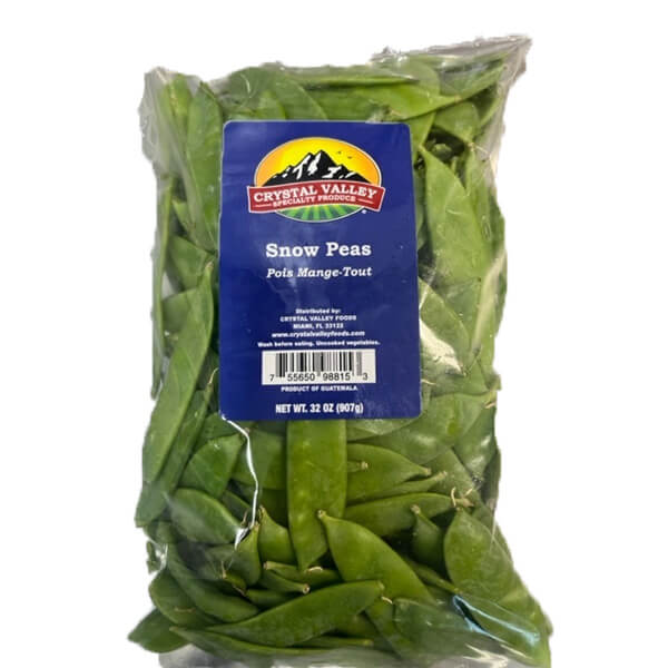 CRYSTAL VALLEY FOODS BAG SNOW PEAS