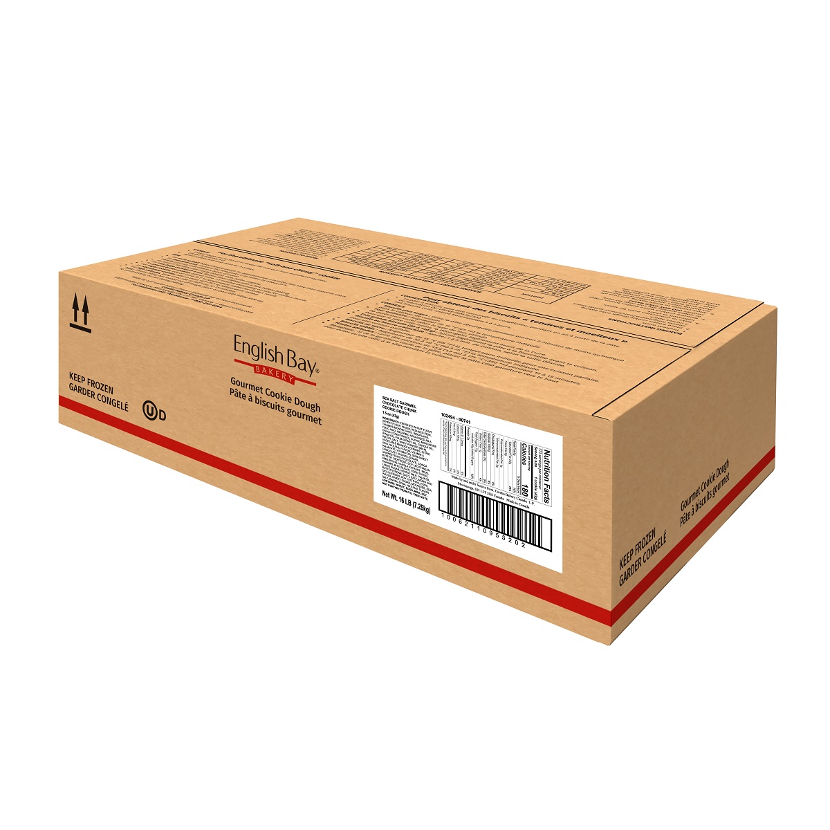 ENGLISH BAY COOKIE DOUGH PORTIONED SALTED CARAMEL CHOCOLATE CHIP