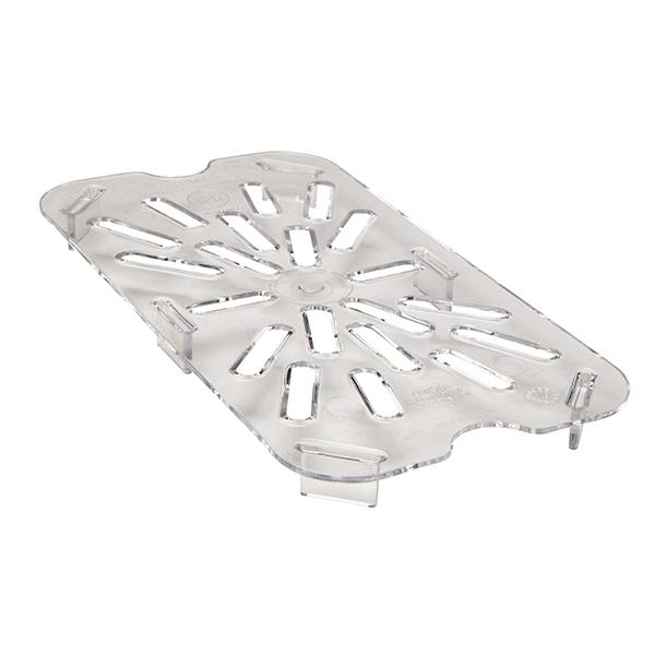 CAMBRO FOOD PAN DRAIN SHELF CLEAR FOURTH SIZE