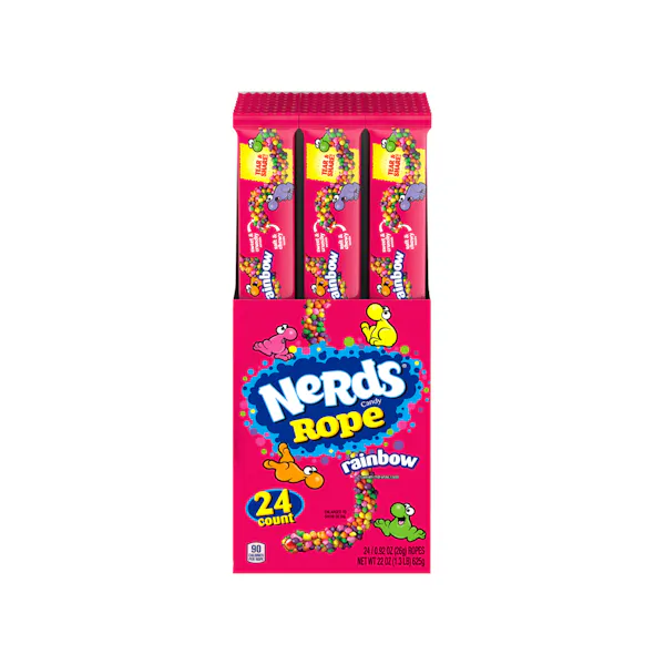 Nerds Rope Cartons NERDS ROPE RAINBOW 1224X92OZ DRC - US Foods CHEF'STORE