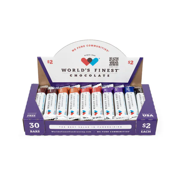 WORLDS FINEST CHOCOLATE ASSORTED BARS 30 CT
