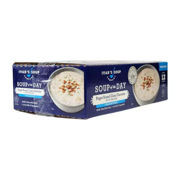Ivars Food IVARS PUGET SOUND CLAM CHOWDER WITH BACON CONCENTRATE FROZEN - US Foods ...