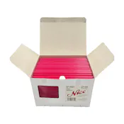 NICE 8 FAT STRAW RED POLYPROPYLENE