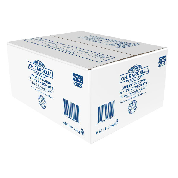 GHIRARDELLI CHOCOLATE GROUND WHITE CHOCOLATE POWDER