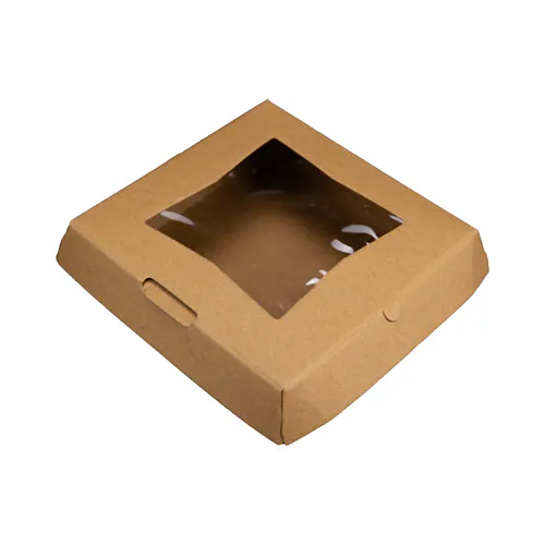 SCT HINGED 6X6 PIZZA BOX WITH WINDOW
