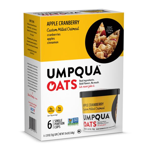 UMPQUA OATMEAL CUPS OATS MOSTLY SUNNY
