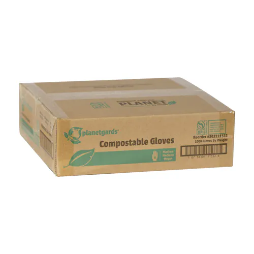 PLANETGARDS MEDIUM POLY COMPOSTABLE GLOVES