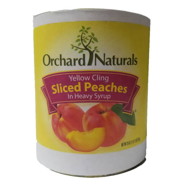 ORCHARD NATURALS SLICED PEACHES IN HEAVY SYRUP