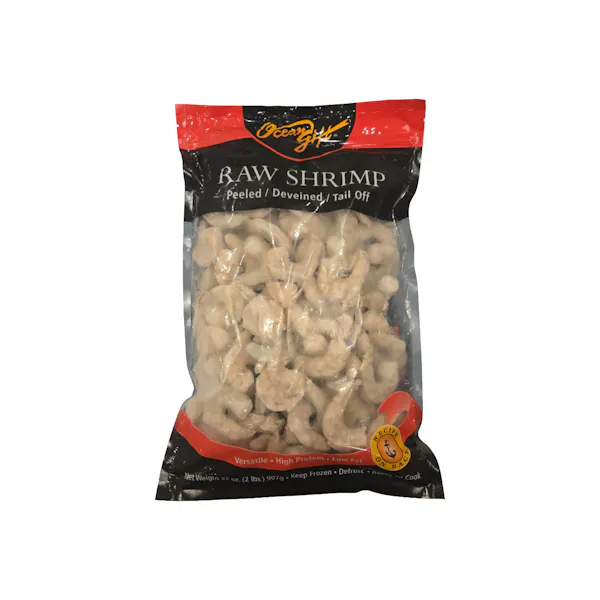 OCEAN GIFT 41-50CT PEELED TAIL OFF RAW WHITE SHRIMP