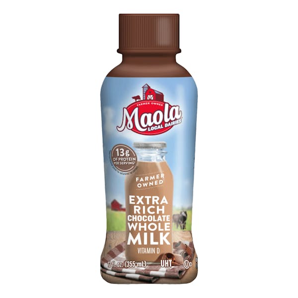 MAOLA CHOCOLATE MILK 12/12OZ BOTTLES UHT
