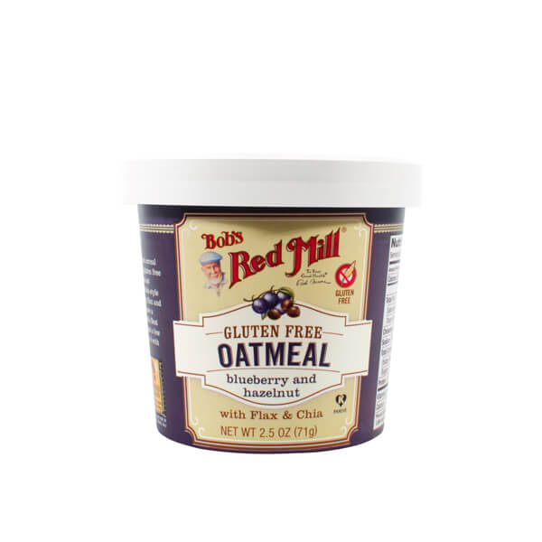 BOB'S RED MILL GLUTEN FREE OATMEAL CUP BLUE/HAZELNUT