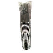 NORTHWEST NAPKIN 12 OZ BLACK PAPER HOT CUPS