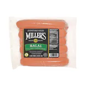 MILLER'S BEEF FRANKS 7 INCH 5/1 REF HALAL