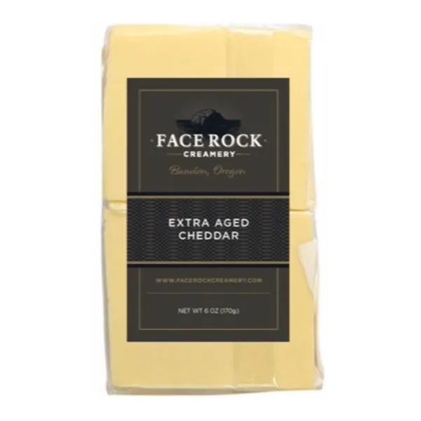 FACE ROCK CREAMERY EXTRA AGED SLICED CHEDDAR