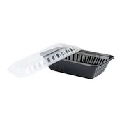 ECO-SYSTEMS 24 OZ MICROWAVEABLE RECTANGLE CONTAINER & LID COMBO