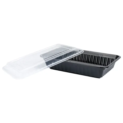 ECO-SYSTEMS 32 OZ MICROWAVEABLE RECTANGLE CONTAINER & LID COMBO