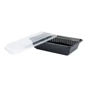 ECO-SYSTEMS 38 OZ MICROWAVEABLE RECTANGLE CONTAINER & LID COMBO