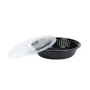 ECO-SYSTEMS 24OZ ROUND MICROWAVEABLE CONTAINER & LID COMBO