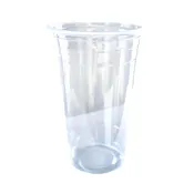 KOMBI - Clear Cups (Smoothie-Becher), 9oz 0,2L flach + Dom-Deckel KOMBI - Clear Cups (Smoothie-Becher), 9oz 0,2L flach + Dom-Deckel