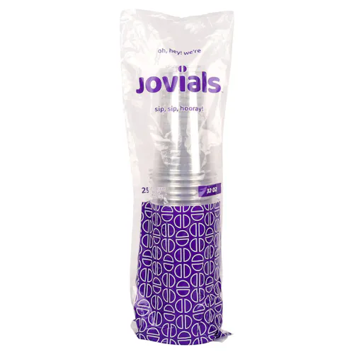 JOVIALS 32OZ PET PLASTIC COLD CUP
