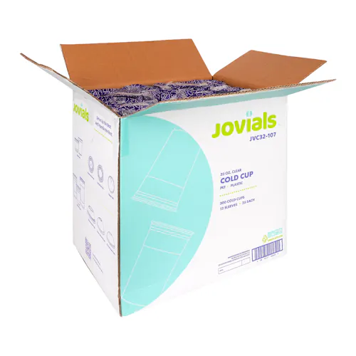 JOVIALS 32OZ PET PLASTIC COLD CUP