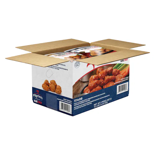 PILGRIMS WING ZINGS SPICY BREADED BONELESS CHICKEN CHUNKS FULLY COOKED