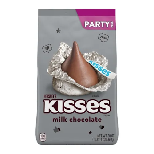 HERSHEY'S MILK CHOCOLATE KISSES PARTY BAG
