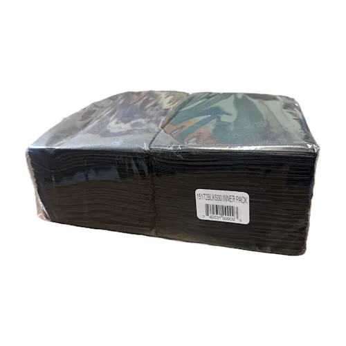 ULTRA SOFT PLUS DINNER NAPKIN 15X17 2 PLY BLACK