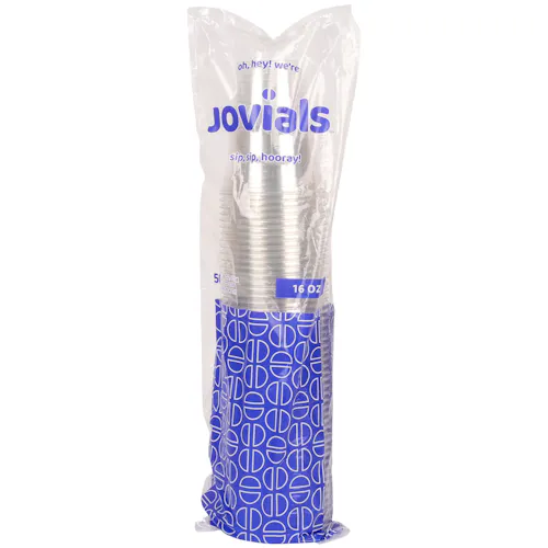JOVIALS 16OZ PET PLASTIC COLD CUP