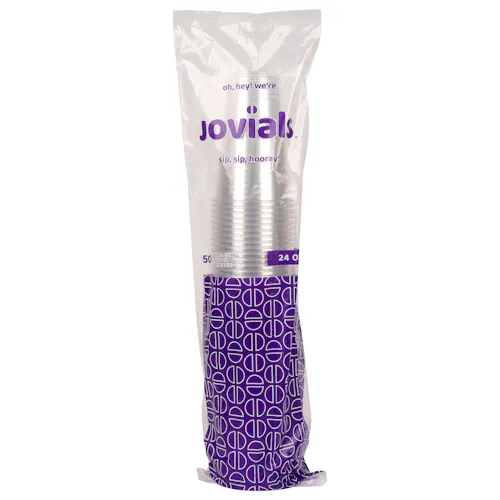 JOVIALS 24OZ PET PLASTIC COLD CUP