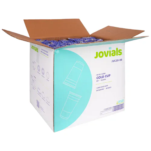 JOVIALS 20OZ PET PLASTIC COLD CUP