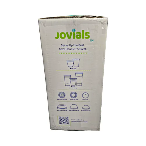 JOVIALS DOME LID SMALL HOLE FITS 12-24 OZ