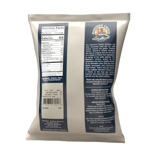 MARINER'S CHOICE SCALLOPS 20/30 CT