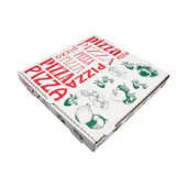 Pizza Box 8 White Stock Print