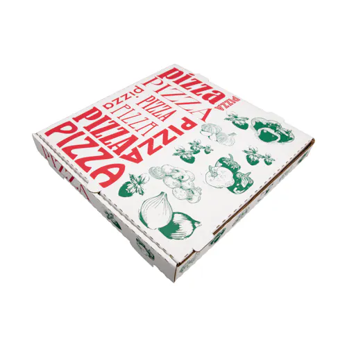 Pizza Box 8 White Stock Print