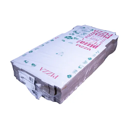 Pizza Box 8 White Stock Print
