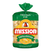 MISSION ROUND TORTILLA CHIPS TWIN PACK